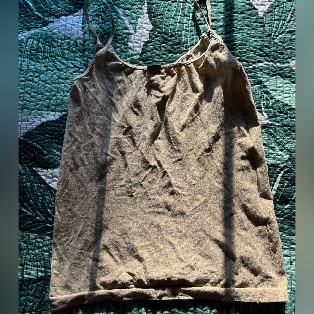 The Limited gold Tan Strappy Tank Top